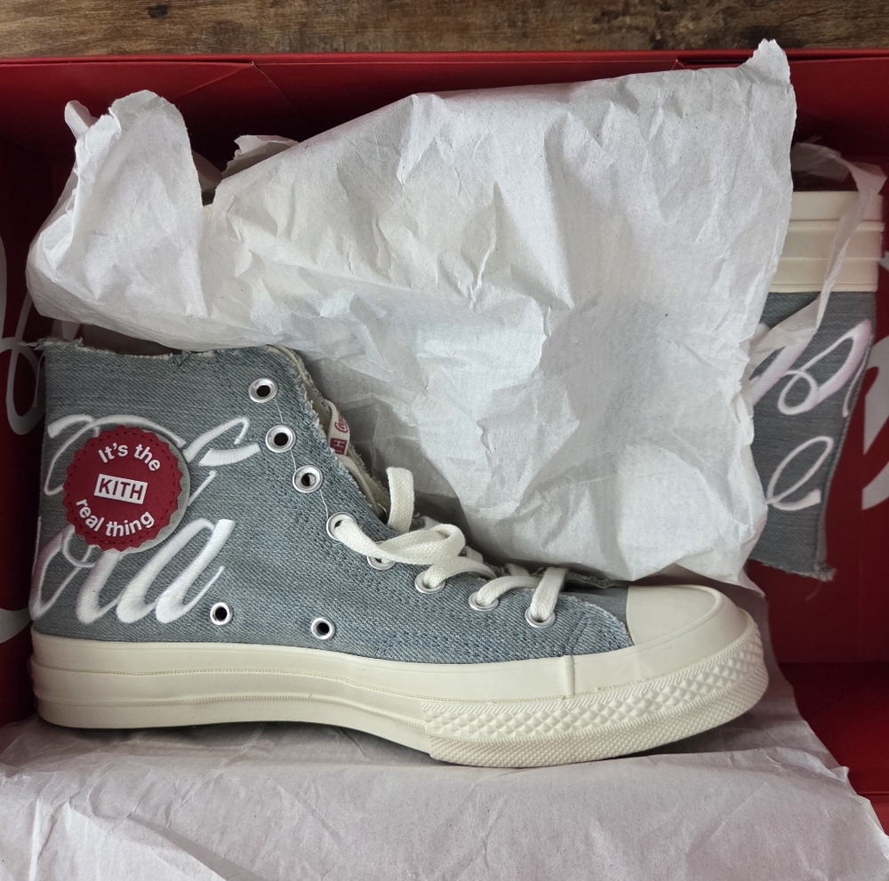 Converse Chuck Taylor All Star 70 Hi Kith Coca-Cola Denim (2019) Men's 8 New